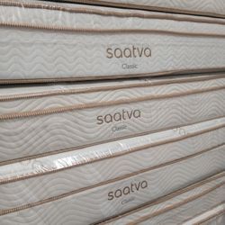 King Saatva Classic 11" And 14" Pillow Top Mattress Sale 