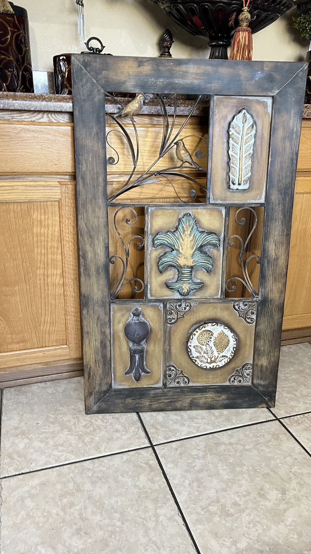 Metal Wall Decor 39”x 24”