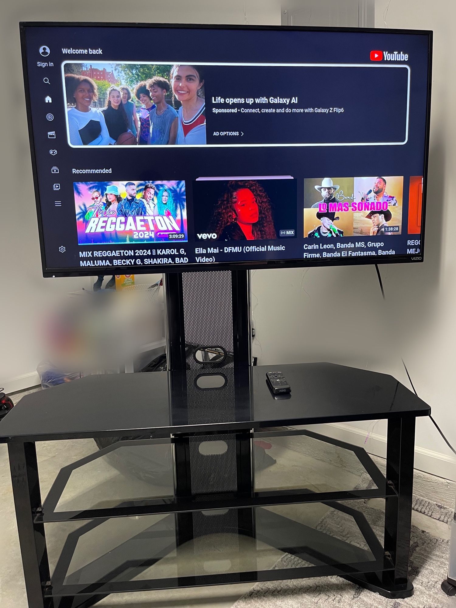 50” Vizio TV With TV Stand