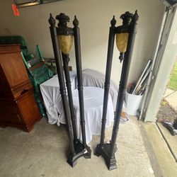 Matching Tall Floor Lamps Set of 2 – Decorative Torchiere Style