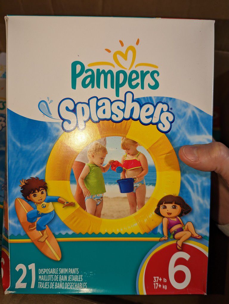 Size 6 Splashers Swim Diapers 