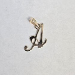 14kt Gold "A" Charm