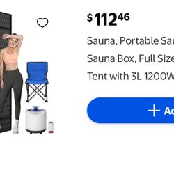Sauna Portable Home Box Full Size Steam Tent Large Capacity health fitness workout beauty weight new