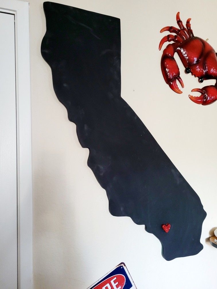 ●Huge California ●State ●Wall Art● Chalkboard 