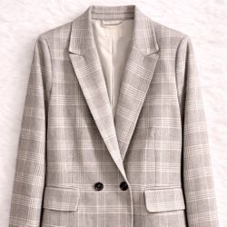 ✨ H&M Elegant Oversized Plaid Blazer | Size M/L