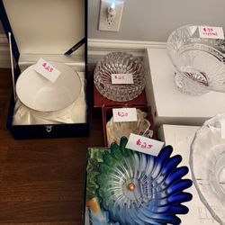 Fruit Bowls Crystal $25 Each 