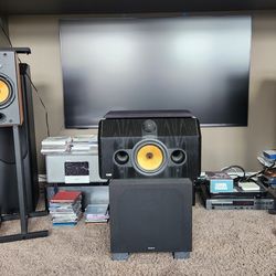 B&W CDM CSE, DM601 S2 & Velodyne speakers
