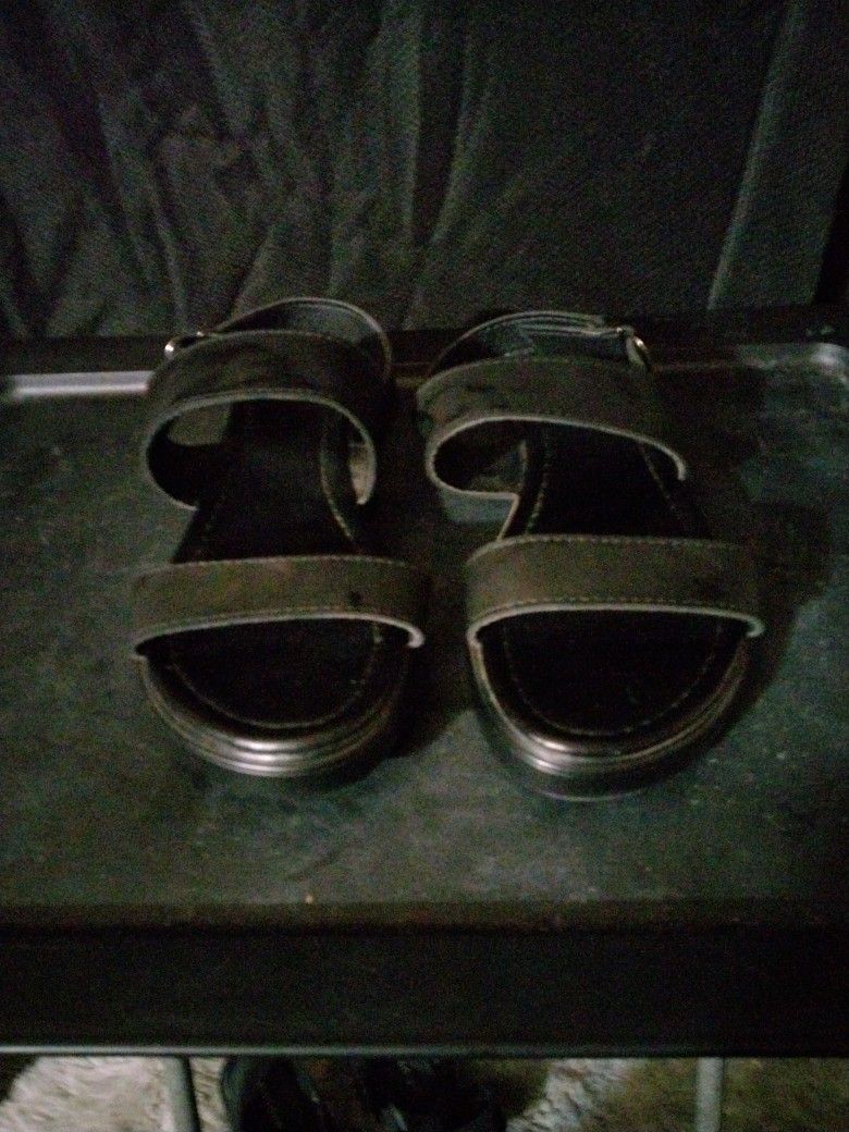 Studio Flex Women's # 039 Black Slip On Sandals.
