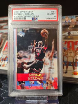 2007 Upper Deck #191 "Championship Court" Michael Jordan - Gem Mint