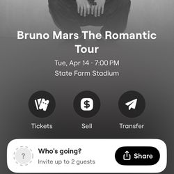 BRUNO MARS TICKETS 