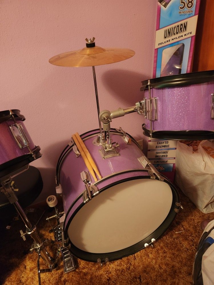 Purple Starter Drum Set