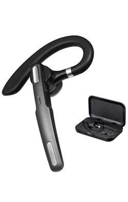 Bluetooth Headset,Wireless Bluetooth Earpiece V4.1Hands-Free Earphoneswith Noise Cancellation Mic for Driving/Business/Office, Compatible with iPhone