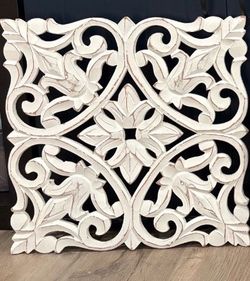 Home decor (3 pieces) - carved wall art