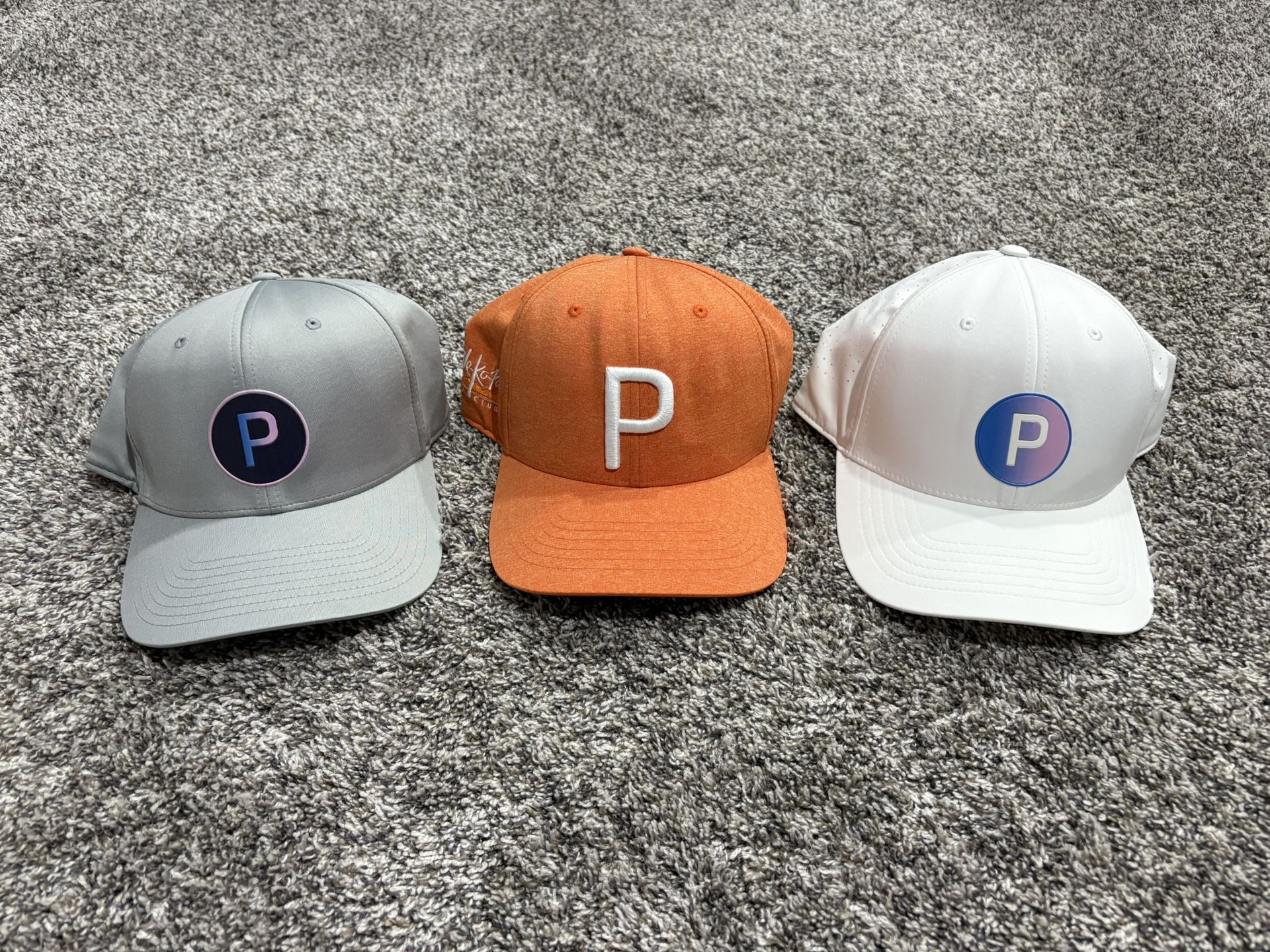 Men's PUMA Flexfit 110 SnapBack Golf Hats One Size Qty 3