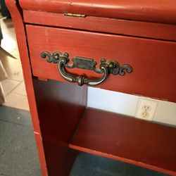 Antique Red Writing Table 