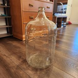Glass 5- gallon Water Jug, 19.5" H 9.5" D, great condition