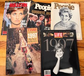 Princess Diana Memorial Magazine & Collector Book Lot 1997 Royal Family