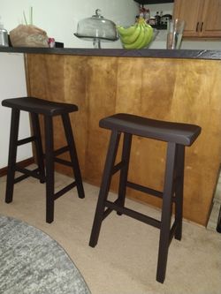 Dark Brown Bar Stools