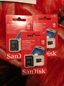 16 GB microSDHC card with adapter