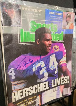 Hershey Walker Signed Sports Illustrated