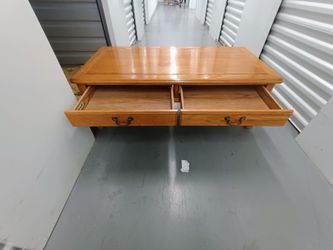Coffee Table With Double Drawers