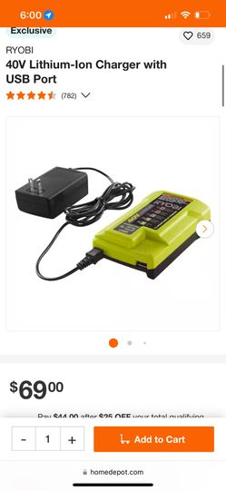 Ryobi 40v Charger 