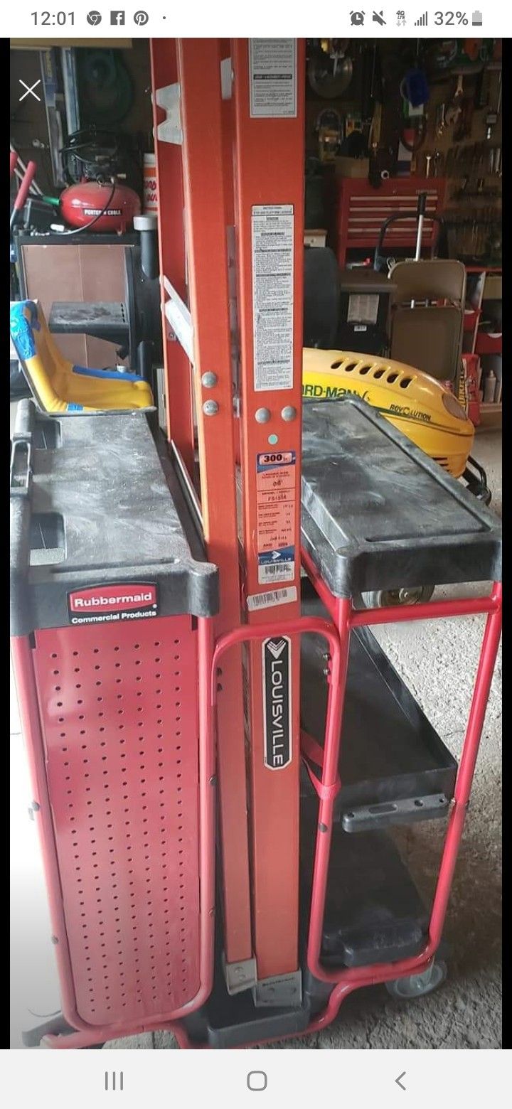 Tool ladder cart