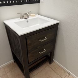 Solid Wood Single Vanity 