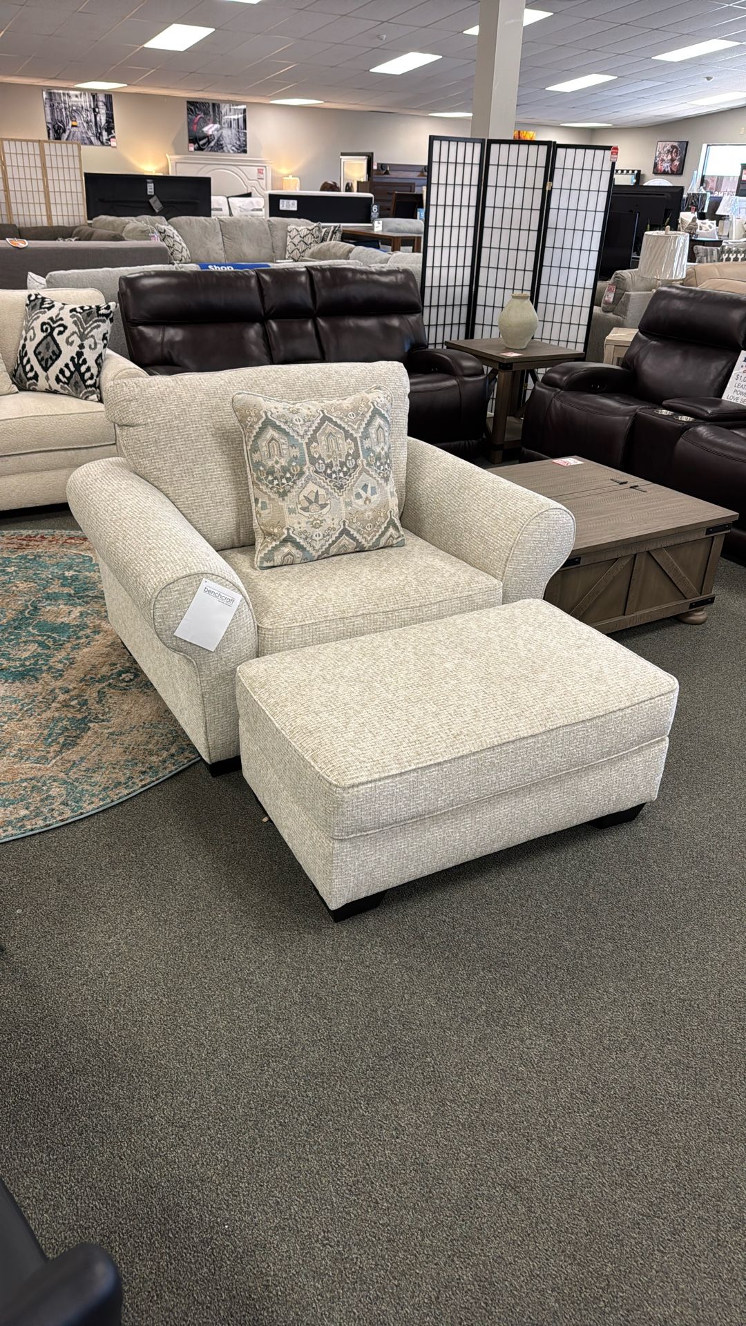 Chair And Ottoman Close Out