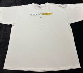 Mens 2XL Vintage 90s Greenbay Packers Center Swoosh Nike Tshirt