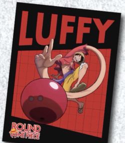 One piece x round 1 blanket luffy
