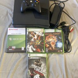 Xbox 360 Slim With 4 Games (read The Description)
