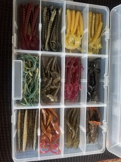 Fishing jigs and bag