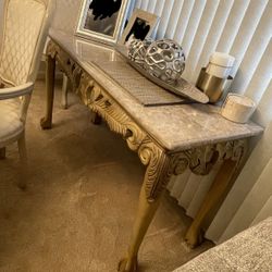 Console Table  / Accent Table / Granite Top Table