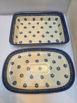 Two Hand Made Dishes from Poland