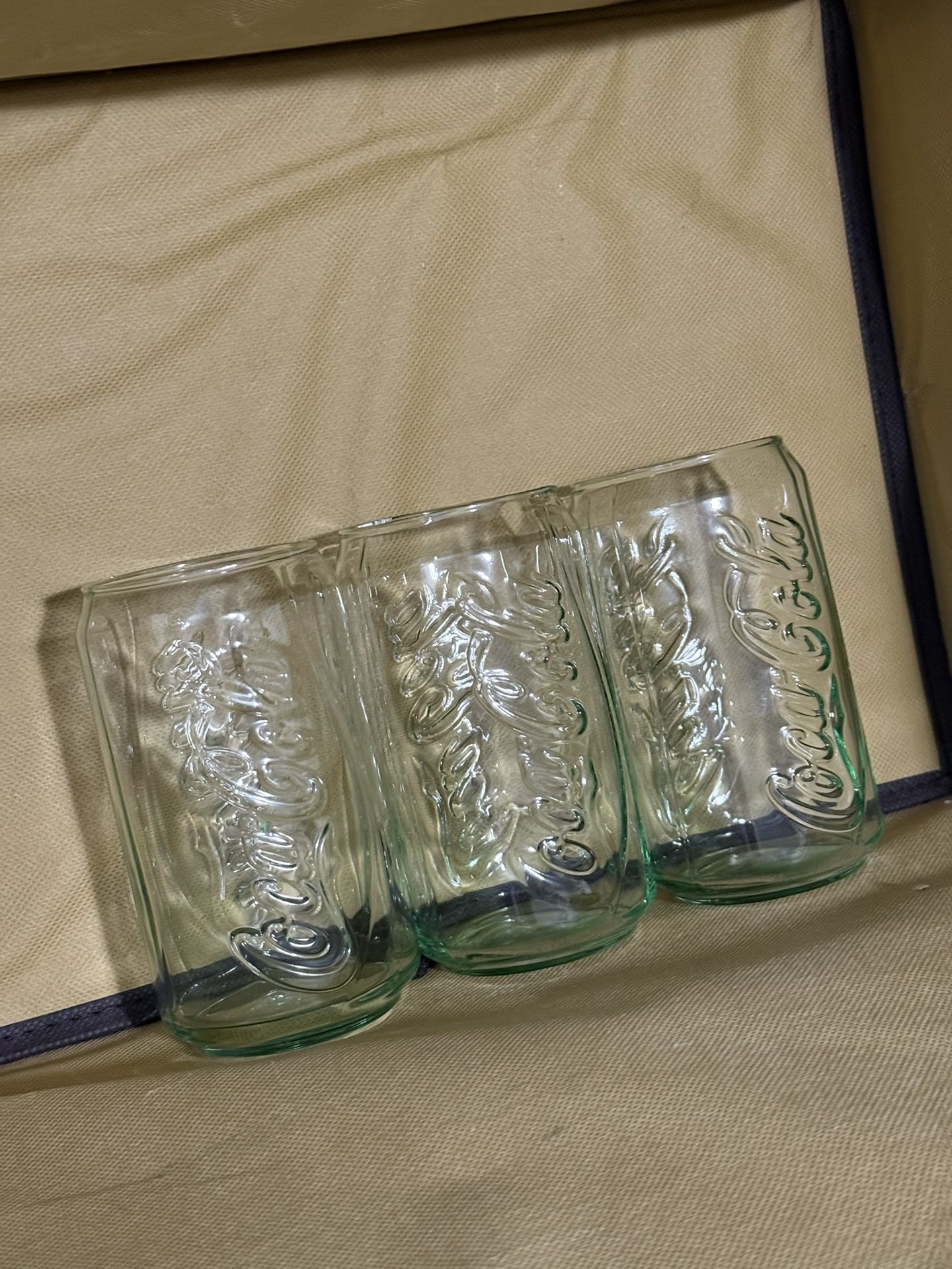 Coke Glass Cups - Set Of 3