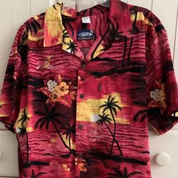 PALMWAVE HAWAIIAN ALOHA SHIRT CASUAL BUTTON DOWN