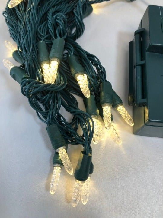 Bethlehem Lights 17' Mini Faceted Battery Operated LED Light Strand