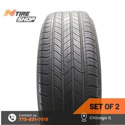 Set of 2 Used  7.5/32    255/65R18  111H  Michelin  Primacy A/S