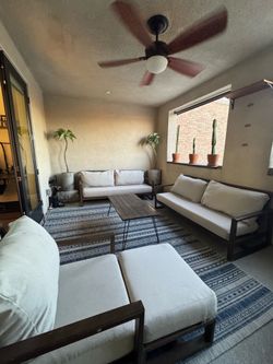 Outdoor Patio Sofa Set – 3 Pieces – Excellent Condition
