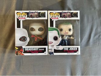 Vaulted Suicide Squad Funko Pop Set Masked Deadshot & Joker