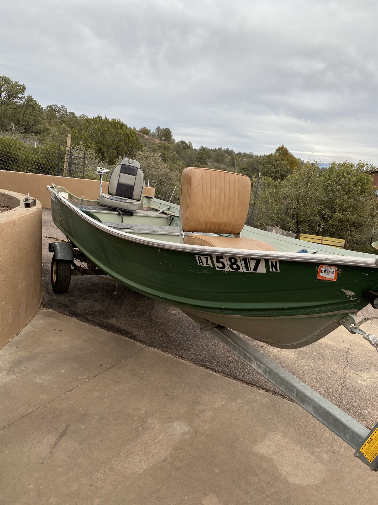 Aluminum boat and trailer