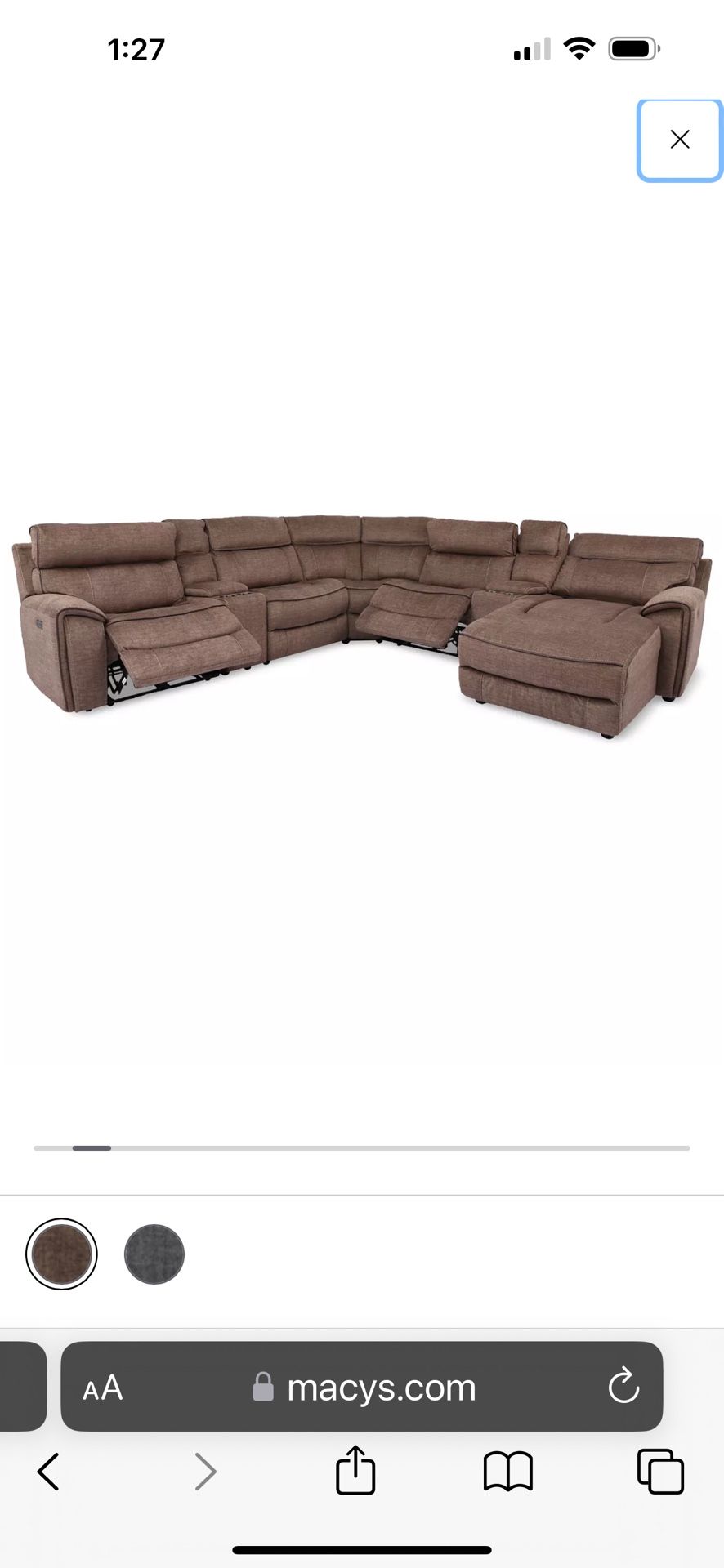 Newer Brown Sectional