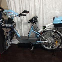 Electric Bike & 48v Blue 