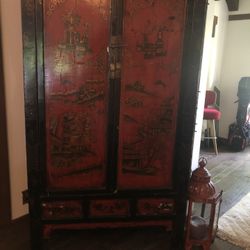Wood Armoire/Dresser 