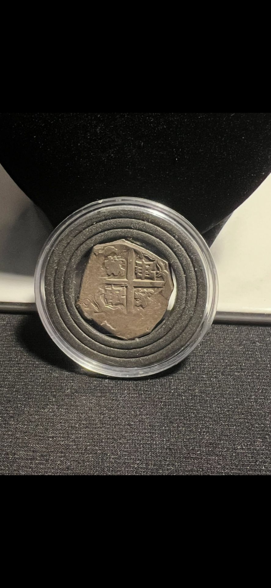 1600’s Shipwreck, Spanish Silver 4 Reales Ginuwine Colonial Pirate Cob Coin