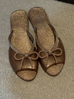 Melissa Rose Gold Women Sandals Size 7