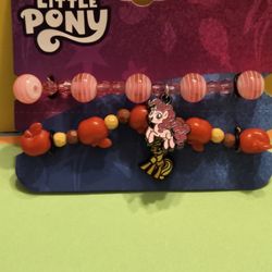 My Little Pony Applejack & Pinkie Pie Bracelet Set of 2 Adjustable 