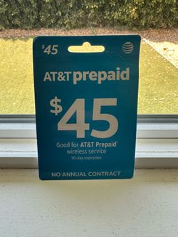 $45 AT&T prepaid
