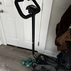 Stepper With Resistance Bands And 5lb Dumbells 